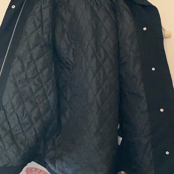 NWOT H&M BLACK PADDED PARKA WITH HOOD - Picture 4 of 7